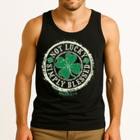 St. Patrick's Day Not Lucky Simply Blessed Romans 4 78 Tank Top