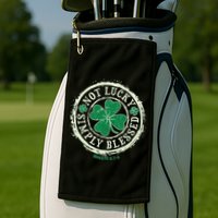 St. Patrick's Day Not Lucky Simply Blessed Romans 4 78 Golf Towel