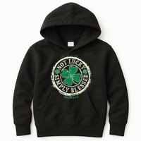 St. Patrick's Day Not Lucky Simply Blessed Romans 4 78 Kids Hoodie