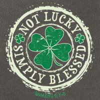 St. Patrick's Day Not Lucky Simply Blessed Romans 4 78 Cotton Canvas Backpack