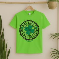 St. Patrick's Day Not Lucky Simply Blessed Romans 4 78 T-Shirt