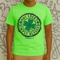 St. Patrick's Day Not Lucky Simply Blessed Romans 4 78 T-Shirt