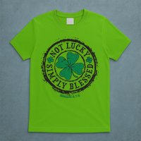 St. Patrick's Day Not Lucky Simply Blessed Romans 4 78 T-Shirt