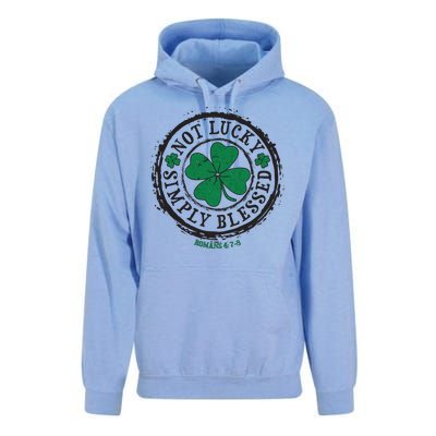 St. Patrick's Day Not Lucky Simply Blessed Romans 4 78 Unisex Surf Hoodie