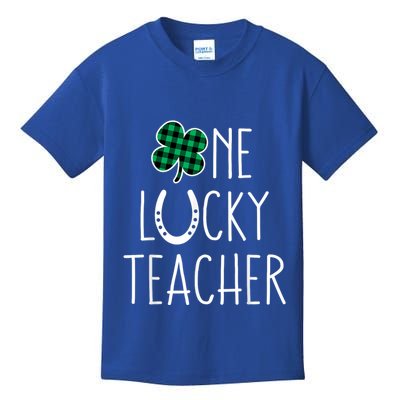 St Patricks Day Prek Kindergarten Teachers One Lucky Teacher Kids T-Shirt