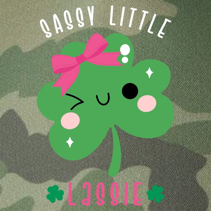 St Patricks Day Sassy Little Lassie Cute Funny Legacy Tie Dye Trucker Hat