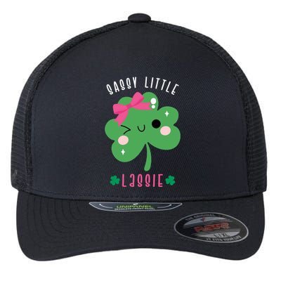 St Patricks Day Sassy Little Lassie Cute Funny Flexfit Unipanel Trucker Cap
