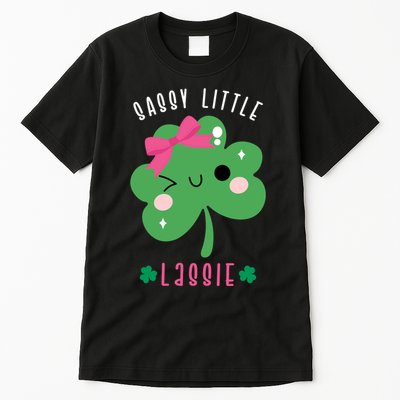 St Patricks Day Sassy Little Lassie Cute Funny Tall T-Shirt