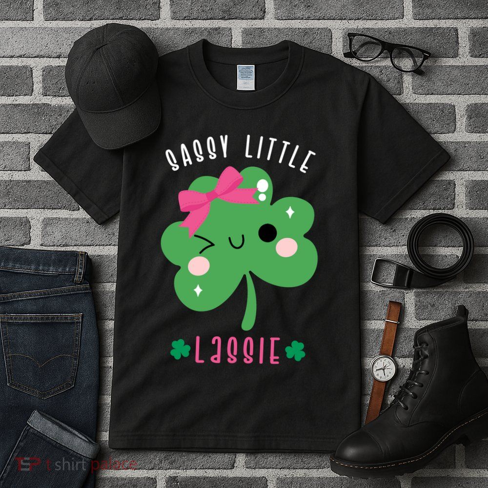St Patricks Day Sassy Little Lassie Cute Funny Tall T-Shirt
