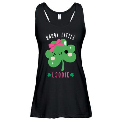 St Patricks Day Sassy Little Lassie Cute Funny Ladies Essential Flowy Tank