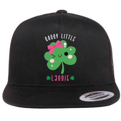 St Patricks Day Sassy Little Lassie Cute Funny Flatbill Hat