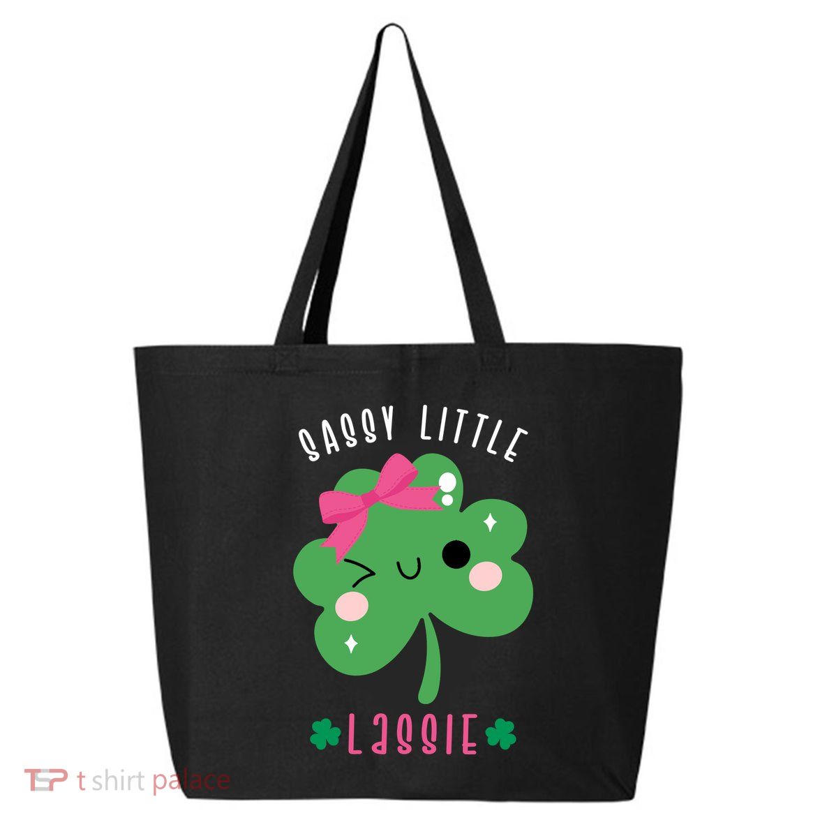 St Patricks Day Sassy Little Lassie Cute Funny 25L Jumbo Tote