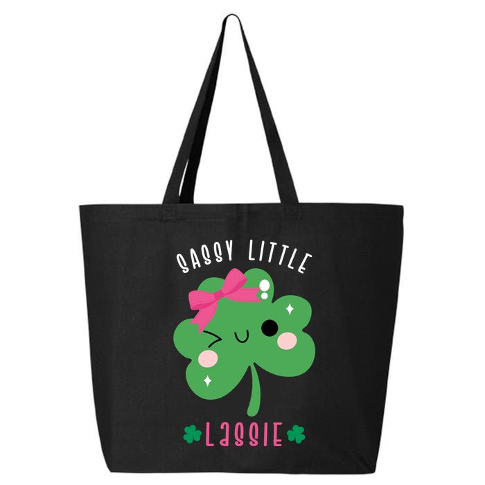 St Patricks Day Sassy Little Lassie Cute Funny 25L Jumbo Tote