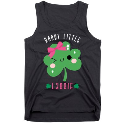 St Patricks Day Sassy Little Lassie Cute Funny Tank Top