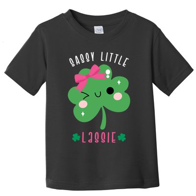 St Patricks Day Sassy Little Lassie Cute Funny Toddler T-Shirt
