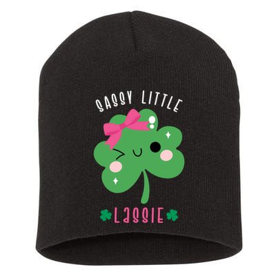 St Patricks Day Sassy Little Lassie Cute Funny Short Acrylic Beanie