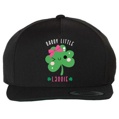 St Patricks Day Sassy Little Lassie Cute Funny Wool Snapback Cap