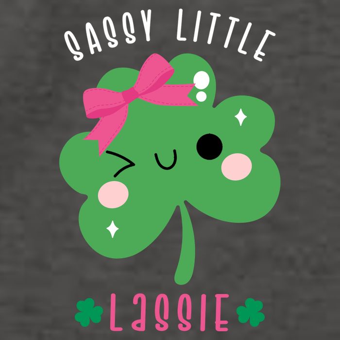 St Patricks Day Sassy Little Lassie Cute Funny Vector Backpack