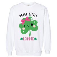 St Patricks Day Sassy Little Lassie Cute Funny Garment-Dyed Sweatshirt