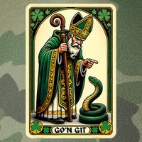 St Patricks Day Tarot Card GoN Git Funny St Patrick Legacy Tie Dye Trucker Hat