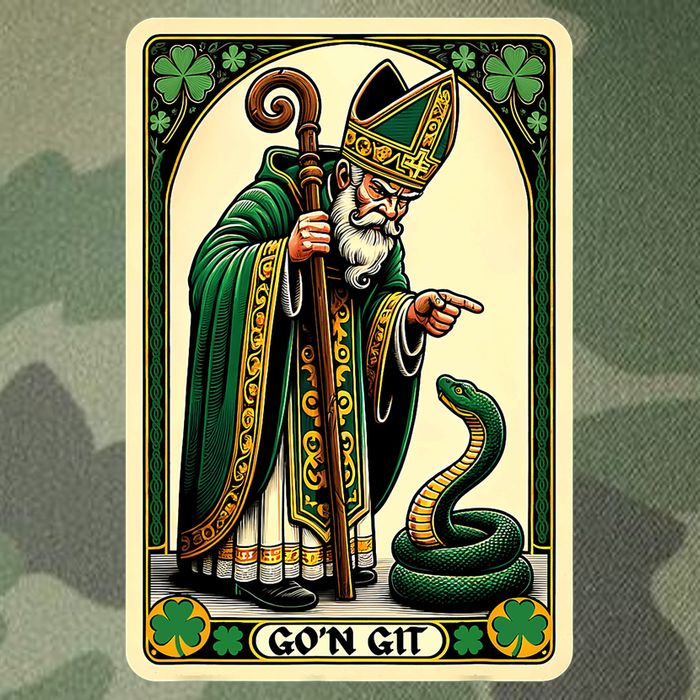 St Patricks Day Tarot Card GoN Git Funny St Patrick Legacy Tie Dye Trucker Hat