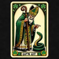 St Patricks Day Tarot Card GoN Git Funny St Patrick Ladies PosiCharge Tri-Blend Wicking Tank