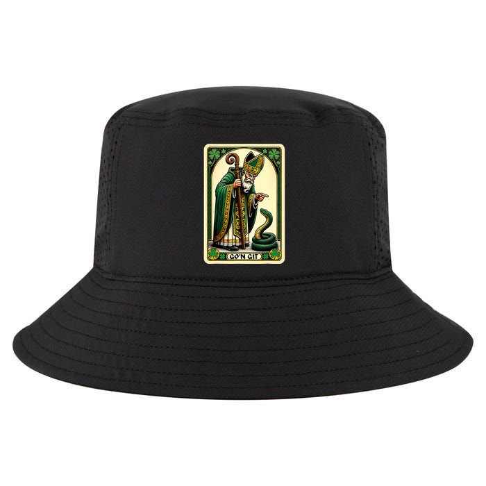 St Patricks Day Tarot Card GoN Git Funny St Patrick Cool Comfort Performance Bucket Hat