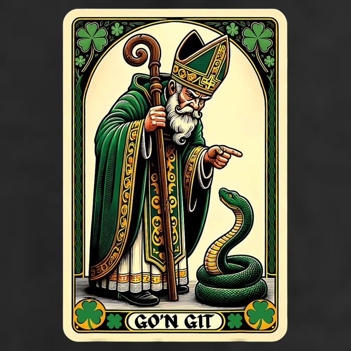 St Patricks Day Tarot Card GoN Git Funny St Patrick Cool Comfort Performance Bucket Hat