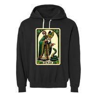St Patricks Day Tarot Card GoN Git Funny St Patrick Garment-Dyed Fleece Hoodie