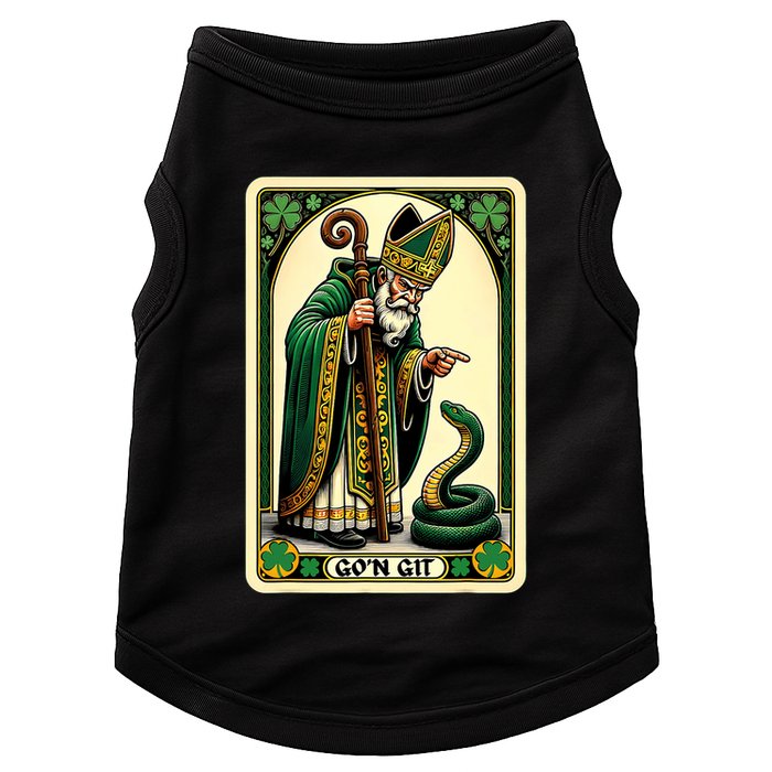 St Patricks Day Tarot Card GoN Git Funny St Patrick Doggie Tank