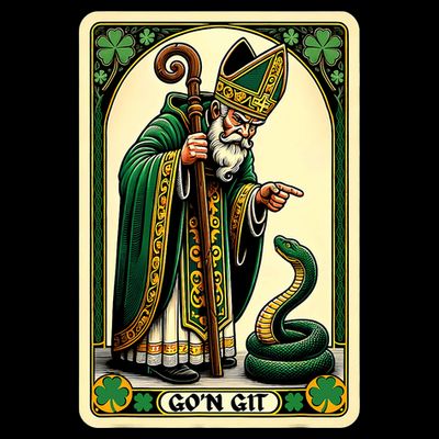 St Patricks Day Tarot Card GoN Git Funny St Patrick T-Shirt