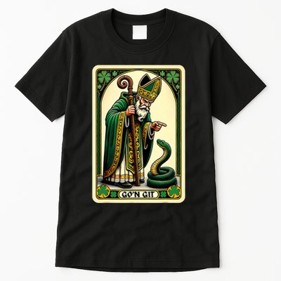 St Patricks Day Tarot Card GoN Git Funny St Patrick Tall T-Shirt