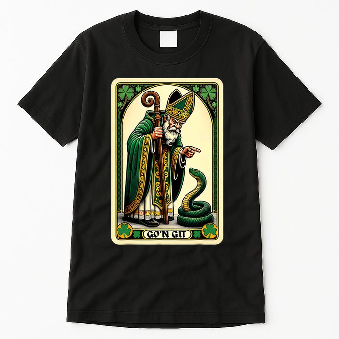 St Patricks Day Tarot Card GoN Git Funny St Patrick Tall T-Shirt