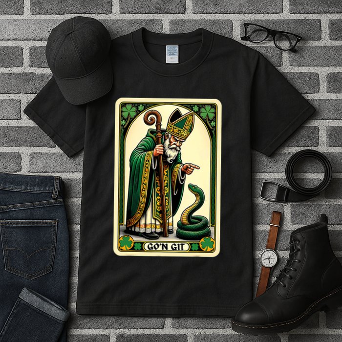 St Patricks Day Tarot Card GoN Git Funny St Patrick Tall T-Shirt