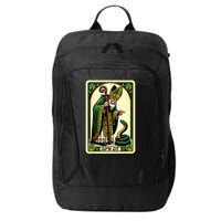 St Patricks Day Tarot Card GoN Git Funny St Patrick City Backpack