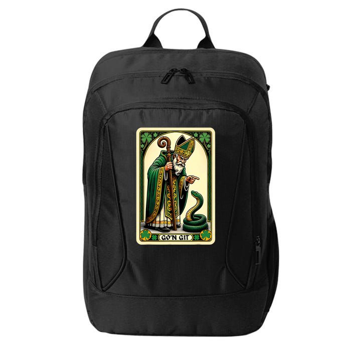 St Patricks Day Tarot Card GoN Git Funny St Patrick City Backpack