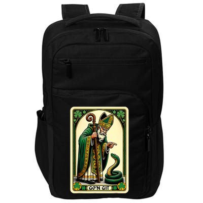 St Patricks Day Tarot Card GoN Git Funny St Patrick Impact Tech Backpack