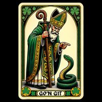 St Patricks Day Tarot Card GoN Git Funny St Patrick 16 in Basic Backpack