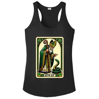 St Patricks Day Tarot Card GoN Git Funny St Patrick Ladies PosiCharge Competitor Racerback Tank
