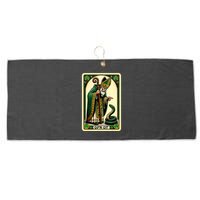 St Patricks Day Tarot Card GoN Git Funny St Patrick Large Microfiber Waffle Golf Towel