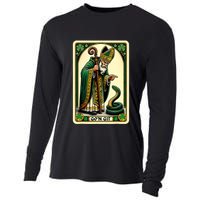 St Patricks Day Tarot Card GoN Git Funny St Patrick Cooling Performance Long Sleeve Crew