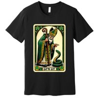 St Patricks Day Tarot Card GoN Git Funny St Patrick Premium T-Shirt
