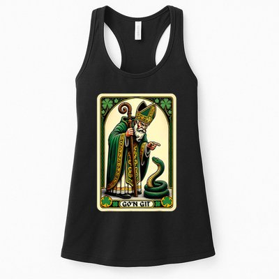 St Patricks Day Tarot Card GoN Git Funny St Patrick Womens Tank Top