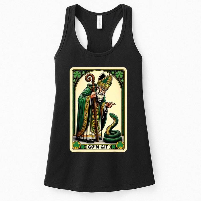 St Patricks Day Tarot Card GoN Git Funny St Patrick Womens Tank Top
