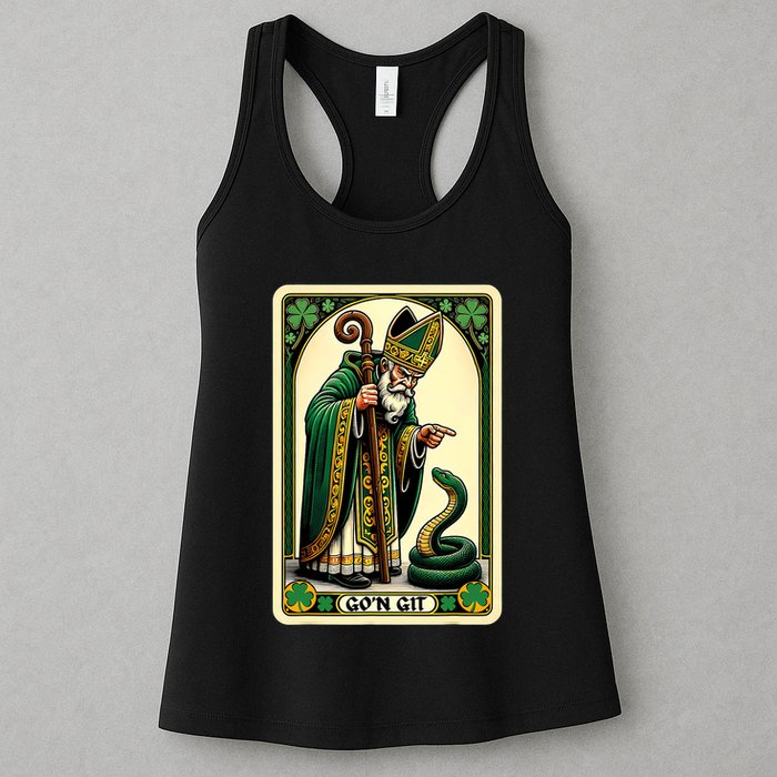 St Patricks Day Tarot Card GoN Git Funny St Patrick Womens Tank Top