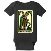 St Patricks Day Tarot Card GoN Git Funny St Patrick Baby Bodysuit