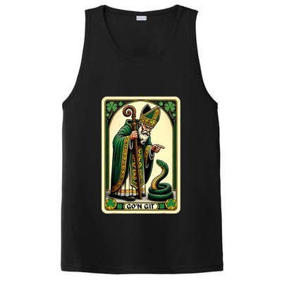 St Patricks Day Tarot Card GoN Git Funny St Patrick PosiCharge Competitor Tank