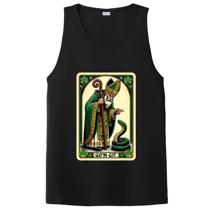 St Patricks Day Tarot Card GoN Git Funny St Patrick PosiCharge Competitor Tank