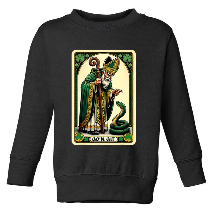 St Patricks Day Tarot Card GoN Git Funny St Patrick Toddler Sweatshirt