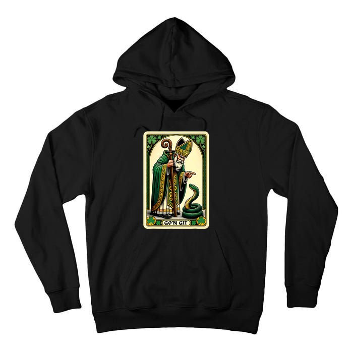 St Patricks Day Tarot Card GoN Git Funny St Patrick Tall Hoodie